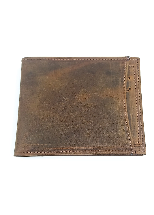 NUBUK CÜZDAN (GRAYZI ) KAHVE ESKİTME